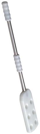 SPATULE POLYÉTHYLÈNE MANCHE INOX 100 CM