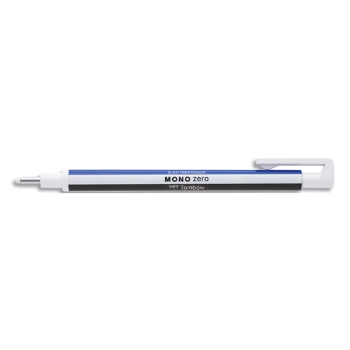 STYLO GOMME TOMBOW - POINTE RONDE - CORPS BLEU/BLANC/NOIR