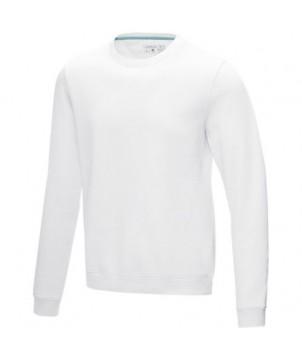 SWEAT À COL ROND JASPER BIO GOTS RECYCLÉ GRS HOMME BLANC - GOODIES ÉCOLOGIQUES