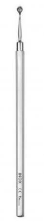 Tire-comédon simple sur manche - 14 cm en inox satiné - Ref 7071_0