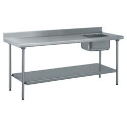 Tournus Equipement Table inox du chef adossée longueur 1800 Tournus - 424766 - plastique 424766_0