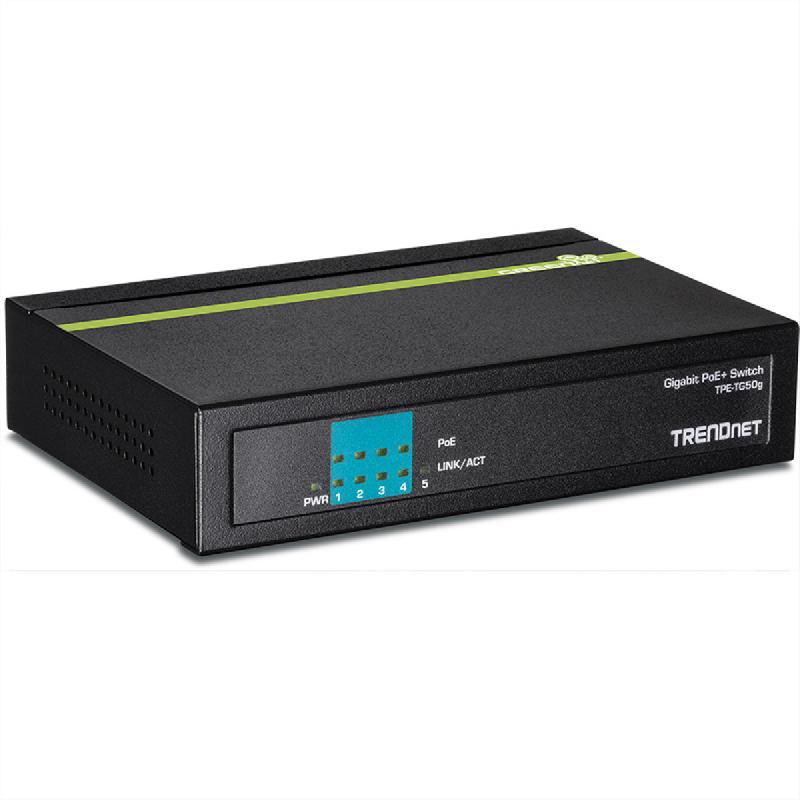 TRENDnet TPE-TG50g Switch PoE+ Gigabit à 5 ports_0