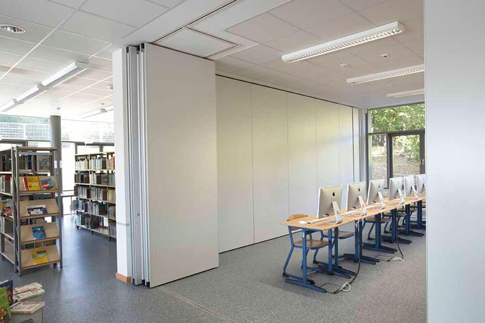 Variflex 88 - Cloison mobile dorma hüppe raumtrennsysteme GmbH + Co. KG - Largeur élément 1 100 mm - Isolation acoustique jusqu'à Rw 58 dB_0