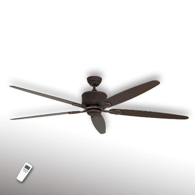 CASAFAN VENTILATEUR DE PLAFOND ECI ELEMENTS, 5 PALES, BRUN
