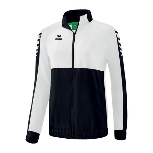 VESTE DE SURVÊTEMENT À CAPUCHE - ERIMA - SIX WINGS NOIR/BLANC
