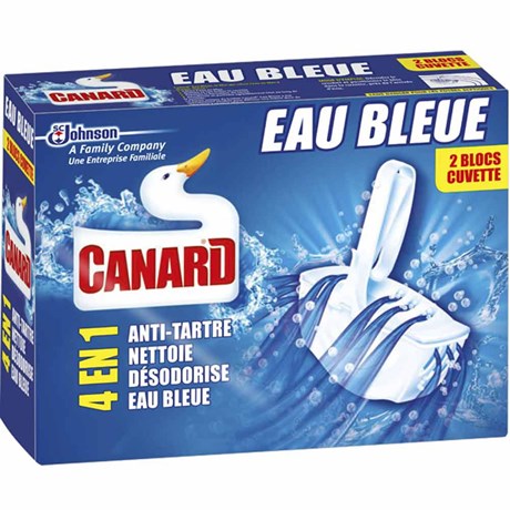 BLOC CUVETTE CANARD WC EAU BLEUE (VENDU PAR 2)