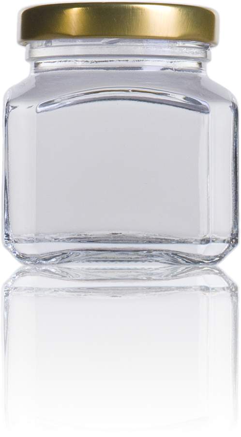 Bocal en verre Quadro Firenze 106 ml - Twist Off TO 48 - Verre blanc avec poignée_0