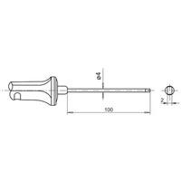 Capteur de température thermocouple à poignée pour mesure en surface, à encombrement réduit - Référence : FTA1535L0100H_0