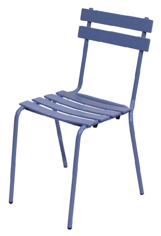 Chaise empilable en métal - traitement anti-corrosion - 23 coloris - usage intérieur ou extérieur_0