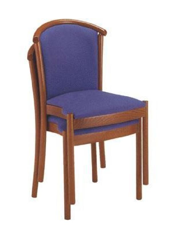 Chaise de restaurant Samantha - empilable avec assise et dossier rembourrés_0
