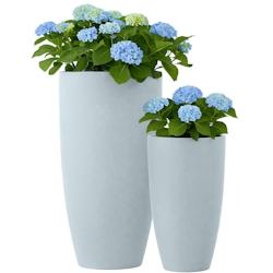 CLP Set de 2 bacs à plantes 1 Gris - gris 326429_0