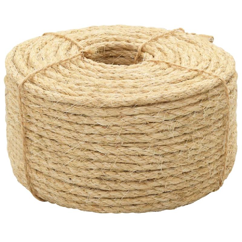 CORDE FICELLE EN SISAL FICELLES DE JARDINAGE CORDAGE CORDE TORSADÉE CORDE DE CHANVRE IDÉAL POUR AGRICULTURE PÊCHE EXPÉDITION 100% EN SISAL 10 MM 50 M 02_0003294_0