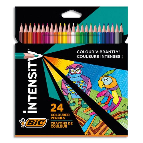 FEUTRE DE COLORIAGE BIC INTENSITY UP - COLORIS ASSORTIS - POCHETTE DE 24