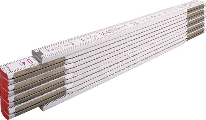 Mètre pliant 1607 - 2 m de longueur, 1,70 cm de largeur, bois de hêtre blanc, classe CE III - STABILA_0