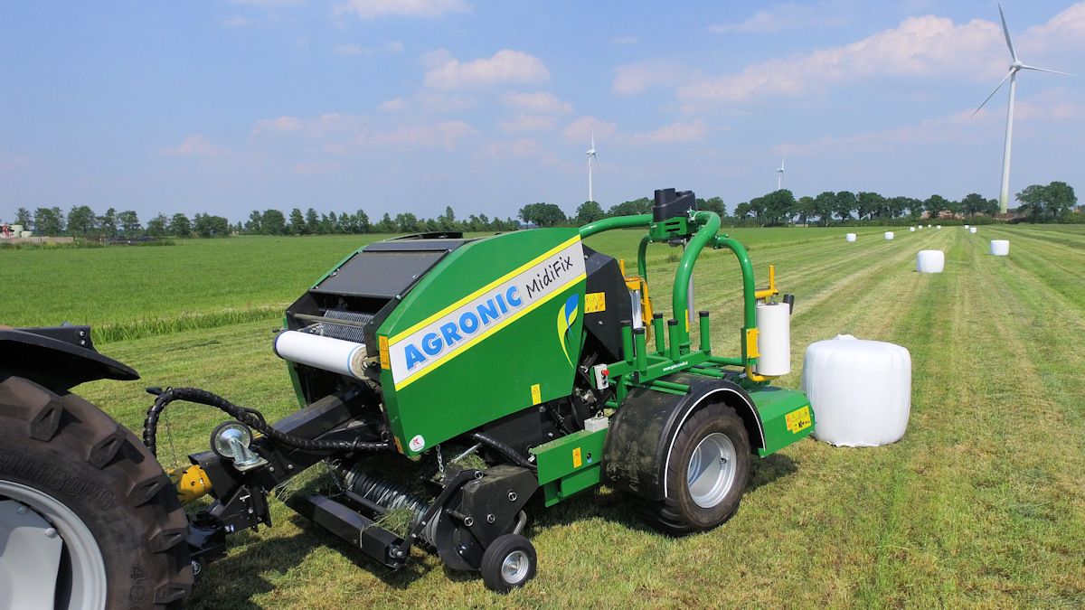 Midifix - presse à balle ronde - agronic - produit des balles de 85 x 90 cm_0