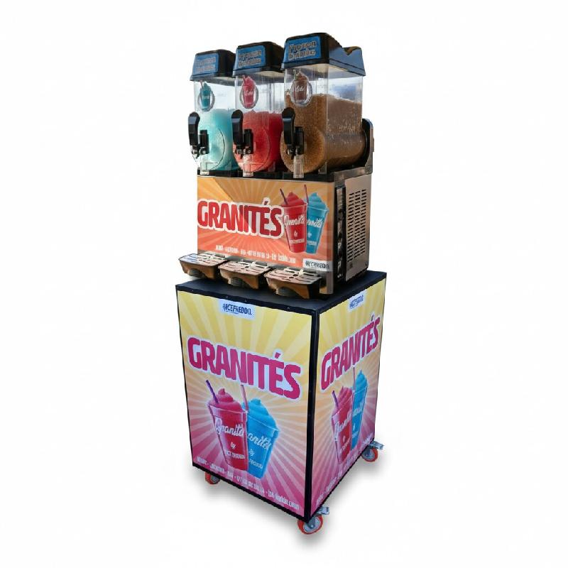 Pack Machine à granité professionnelle – 3x12L sur chariot - 1200w -  Ice Freddo - multicolore 3701777100265_0