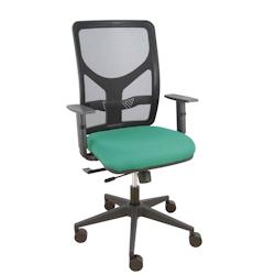 Piqueras y Crespo Silla Motilla traslack malla negra asiento bali verde esmeralda brazo regulable - vert multi-matériau 21TKM840B456B10CRN65_0