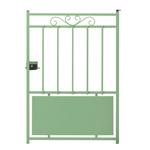 PORTILLON EN ACIER BALISARDE LARGEUR 1M VERT BAMBOU - ROY PORTILLON ACIER_0