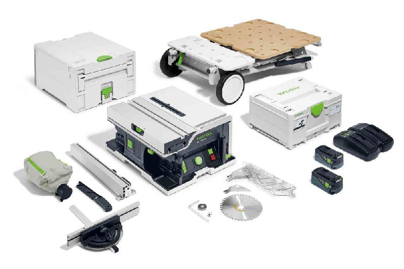 Scie circulaire sur table 2x18v csc sys 50 ebi-set + 2 batteries 5ah + chargeur - FESTOOL - 577379 - 825638_0