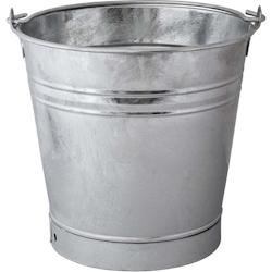 Seau évasé pied feuillard 11 litres Guillouard - gris 3273960401201_0