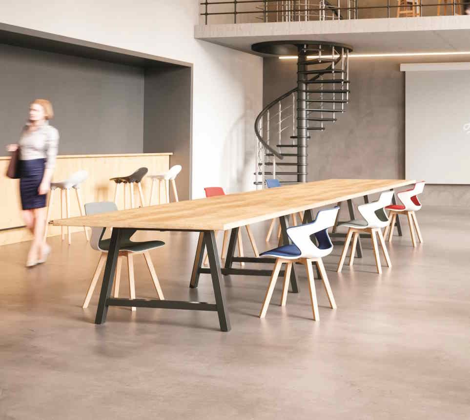 Table Cohésion - Design moderne et épuré - Idéale pour salles de réunion, coworking et formation_0