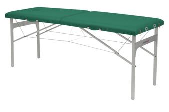 Table de massage pliante en aluminium - 62x182 cm - ultra-légère avec cavité faciale et système béquille_0