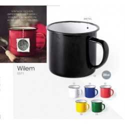 Tasse émaillée métal - wilem - 350 ml_0