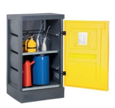 Armoire de sécurité Polystore - Stockage de liquides polluants et agressifs - 218303W - Plastique résistant avec étagères inox_0