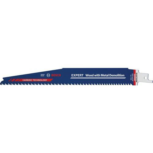 BOSCH 3 LAME SCIE SABRE CARBURE DÉMOLITION BOIS ET MÉTAL - BOSCH