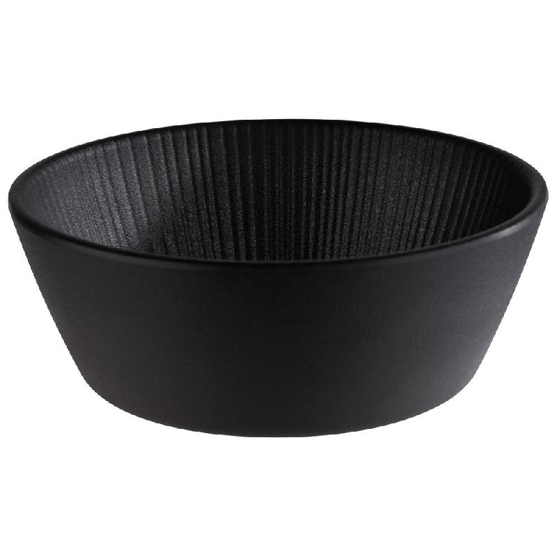 APS Bol Nero, rond, 0,45 litre, en mélamine, coloris noir - noir matière synthétique 85272_0