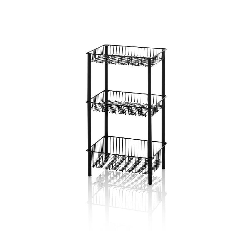 AQA Design Étagère RYOMA noir en métal L.37,5 P.27,5 H.71,8 MP01907 - noir métal MP01907_0