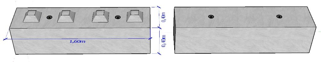 Bb400x400x1600 - bloc beton lego - stock bloc - poids 0,560 t_0