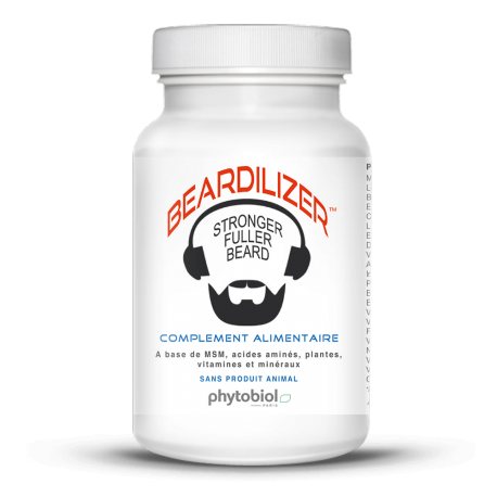 BEARDILIZER - ACTIVATEUR DE POUSSE DE BARBE - 90 CAPSULES