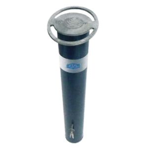 Borne amovible Blindy - manuelle en acier galvanisé, diamètre 100mm, hauteur 700mm, peinture epoxy gris anthracite_0
