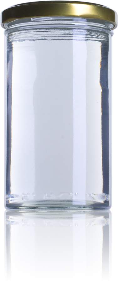 Bocal en verre CP 277 - 277 ml - Twist Off TO 66 - Forme cylindrique - Couleur verre blanc_0