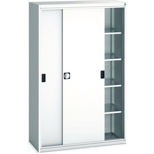 BOTT 1 ARMOIRE VERSO PORTES COULISSANTES AVEC 4 TABLETTES 1300X550X2000_BOTT