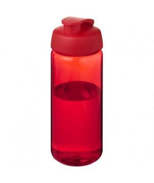 BOUTEILLE DE SPORT H2O ACTIVE OCTAVE TRITAN DE 600 ML AVEC COUVERCLE À CLAPET ROUGE - GOURDES DE SPORT PUBLICITAIRES PERSONNALISÉES