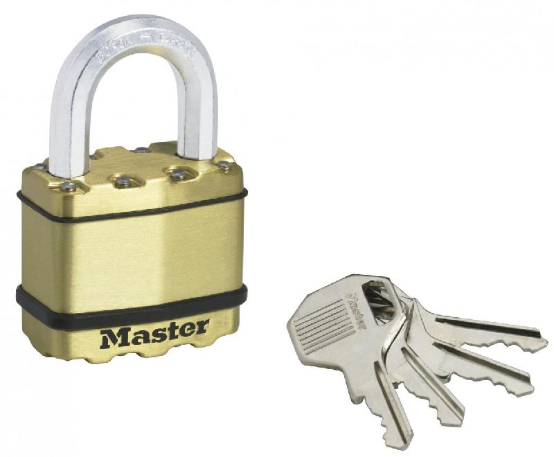 Cadenas à clé MASTER LOCK acier laminé - 45 mm - haute sécurité - anse octogonale Tough-Cut™_0