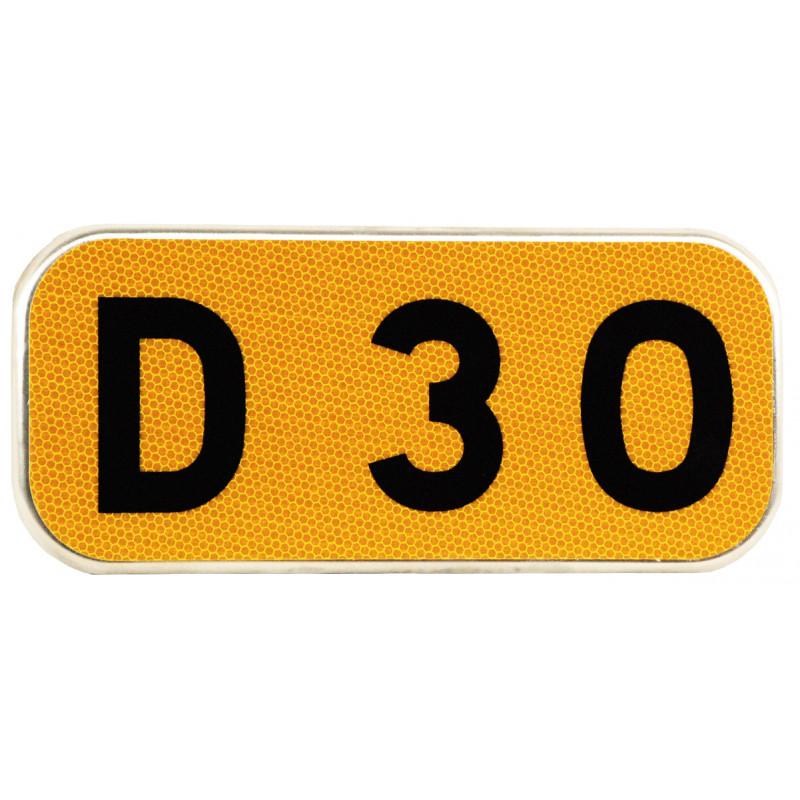Cartouches à fond jaune E43 - Signalisation routière départementale_0