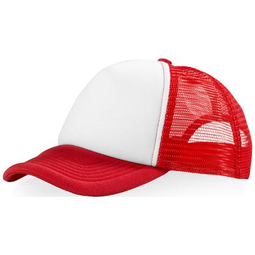 Casquette 5 panneaux Trucker 11106901 - 100% polyester avec filet plastique et fermeture ajustable_0