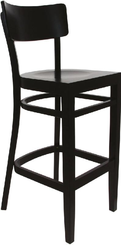 Chaise haute de restaurant Bastia Hêtre wengé Valero_0