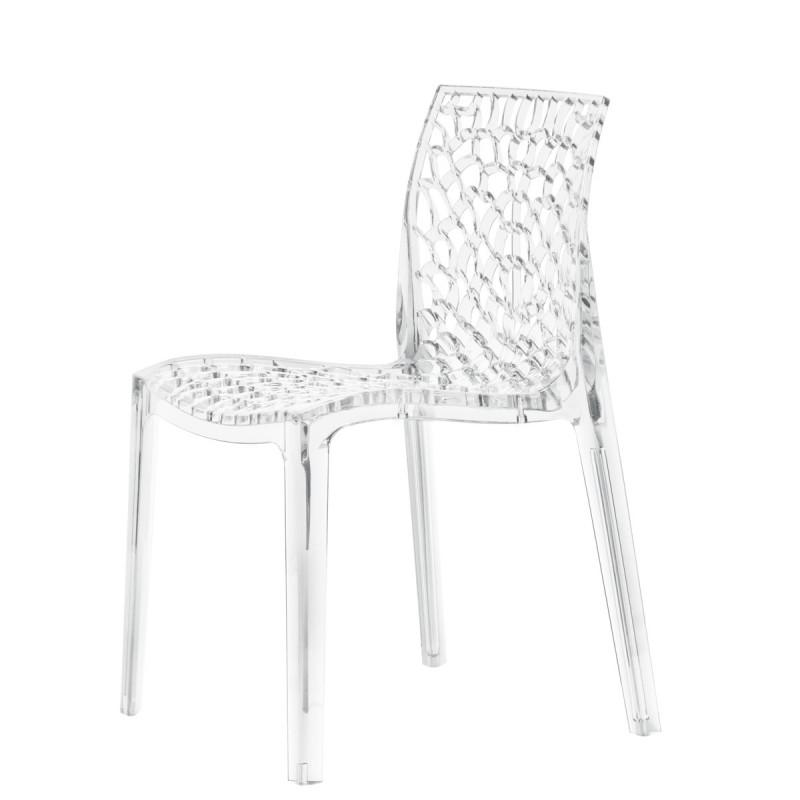CHAISES DISIGN - TRANSPARENT - HAUTEUR DE L'ASSISE : 43 CM PROFESSIONNEL_0