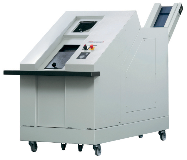 Destructeur de données numériques StoreEx HDS 230 - avec table de décharge et tapis convoyeur - HSM 1777114_0