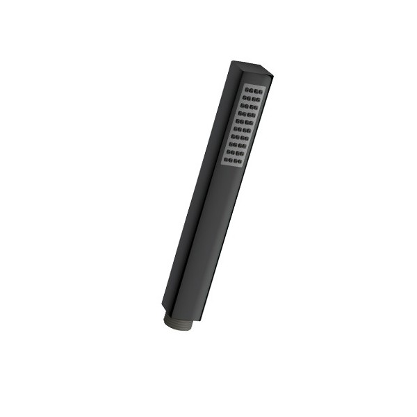 DOUCHETTE MONOJET ANTICALCAIRE CARRE CHROME NOIR ROBINETTERIE HYDROTHERAPIE - CRISTINA ONDYNA PD11472