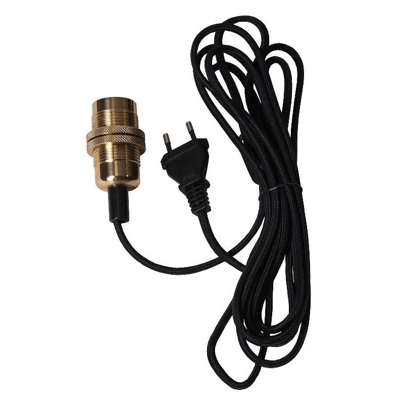 STAR TRADING DOUILLE E14 FADE AVEC CÂBLE, CUIVRE