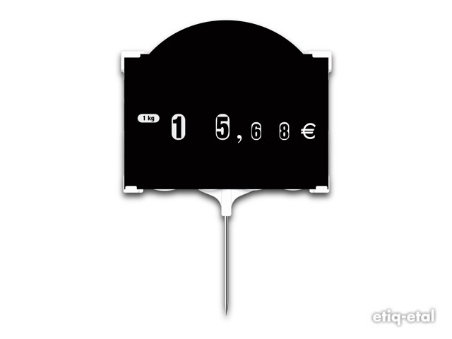 ETIQUETTES PRIX PIQUE RAPID'ETIQ TOP - NOIRE