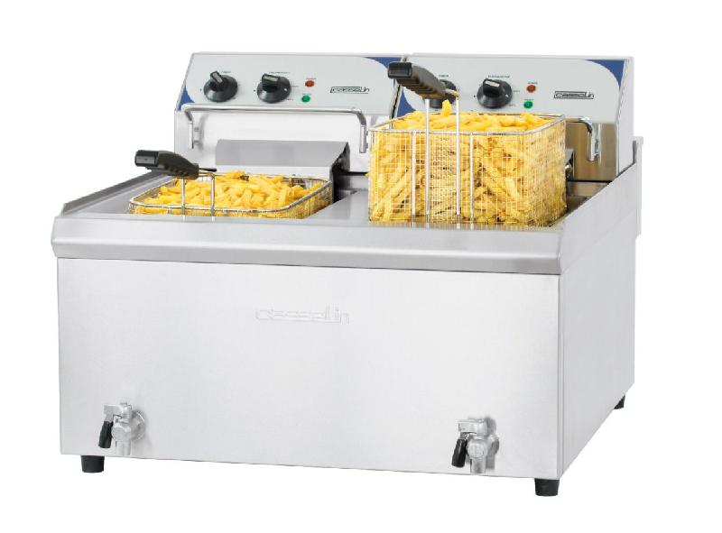 Friteuse 2X10L haut rendement  - 400 v - 2x 9000 w_0