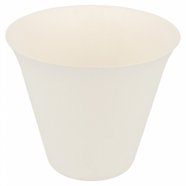 GOBELET TUMBLER 335 ML CELLULOSE BLANC HAUT DE GAMME - LOT DE 50 - AZ BOUTIQUE - BIONIC