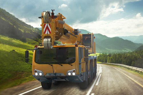 Grue automotrice Terex AC 160-5 - 160T - compacte et maniable avec direction 5 essieux_0