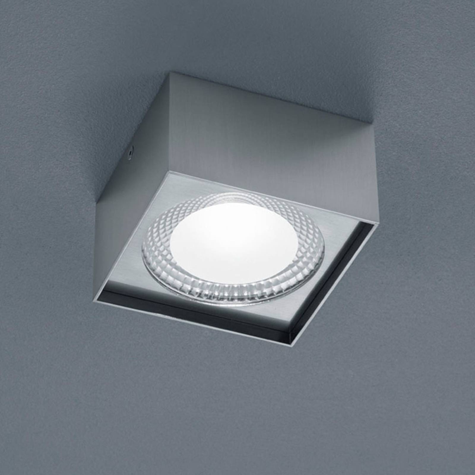 HELESTRA KARI PLAFONNIER LED, ANGULAIRE, NICKEL